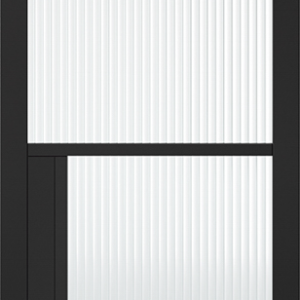 Black Chelsea Glazed 4L Reeded - Image 1