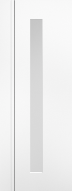 Sierra Blanco White Long Light - Prefinished Internal Door