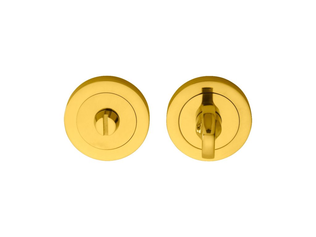 Turn and Release Long Spindle in Polished Brass