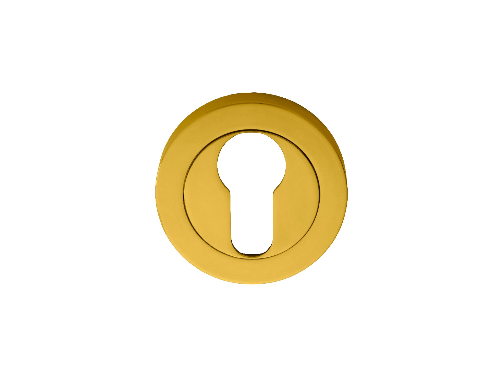Euro Profile Escutcheon in Polished Brass - Image 1