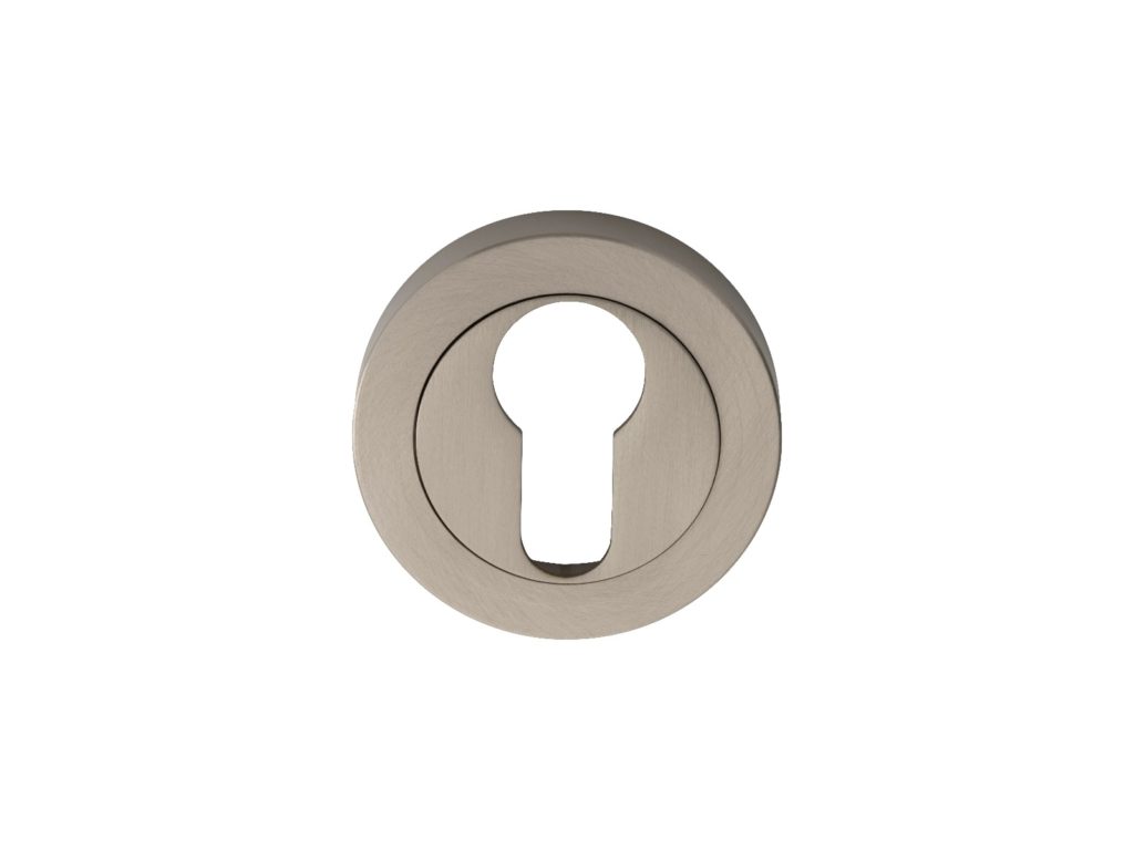 Euro Profile Escutcheon in Satin Nickel