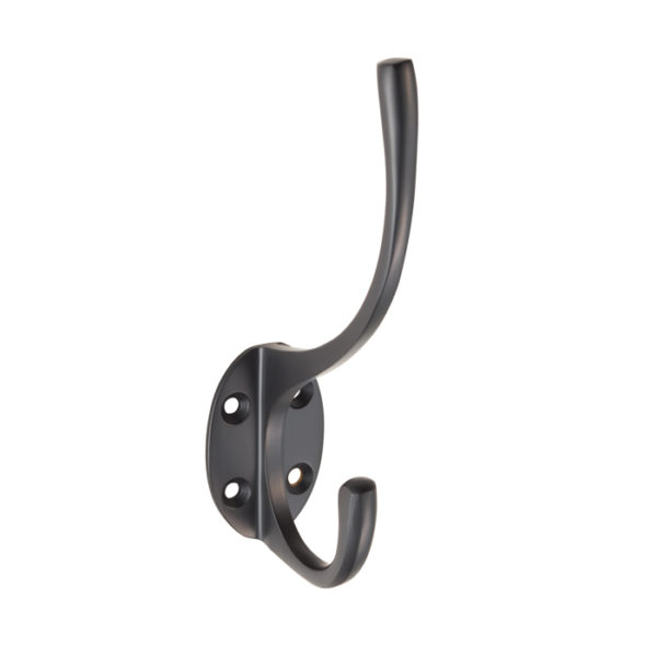 Hat and Coat Hook-Matt Black-Boxed