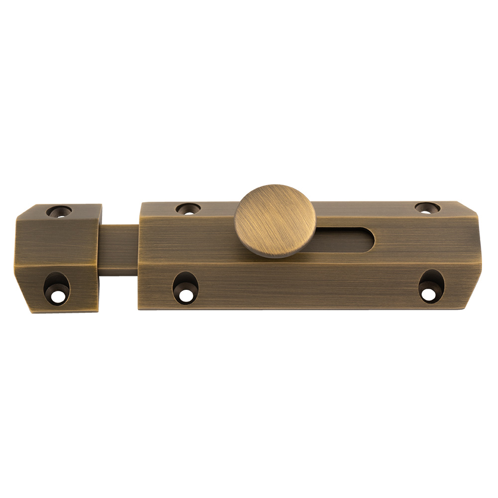 Surface Bolt 102mm - Antique Brass - Image 1