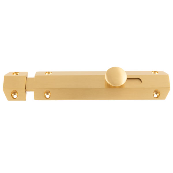 Surface Bolt 152mm - Satin Brass