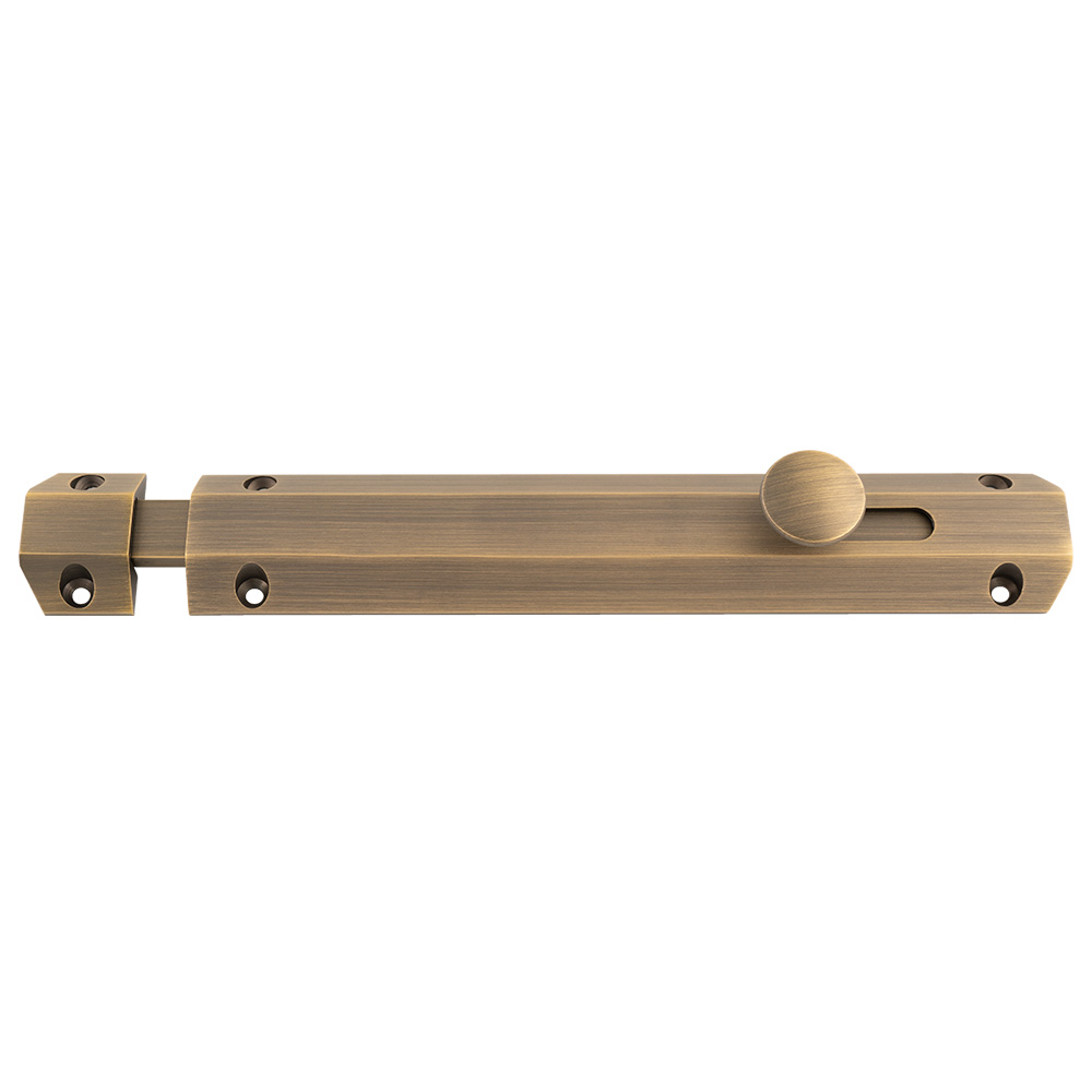 Surface Bolt 202mm - Antique Brass - Image 1