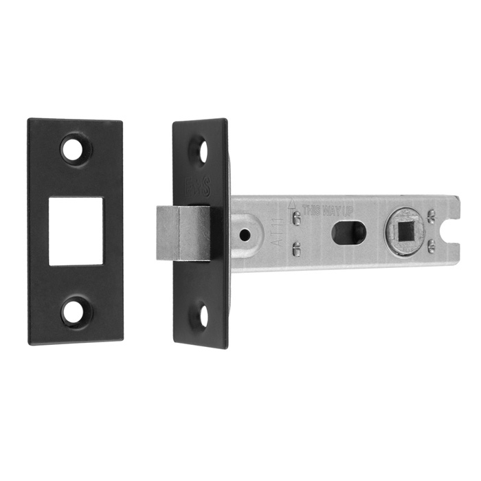 Bolt-Through Tubular Deadbolt - Matt Black - 76mm - Image 1