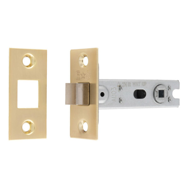 Bolt-Through Tubular Deadbolt - Satin Brass - 76mm