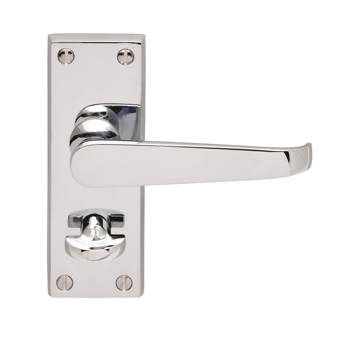 Contract Victorian Lever on Privacy Backplate - Image 1
