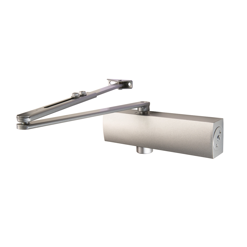 Full Cover Overhead Door Closer Variable Power 2-5 Silver - Image 1
