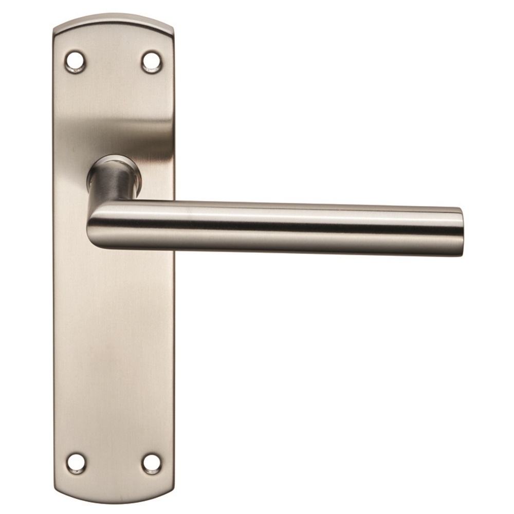 Residential Mitred Lever on Latch Backplate - Image 1