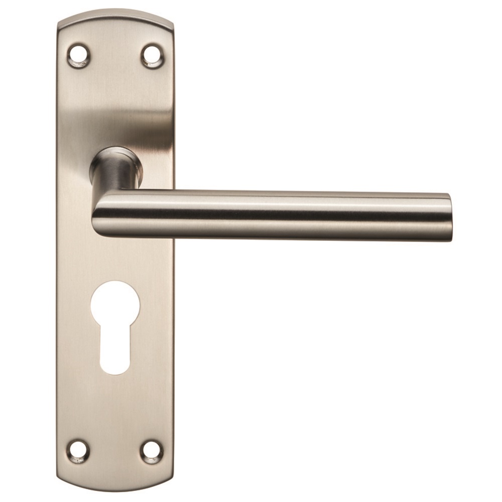 Residential Mitred Lever on Euro Lock Backplate - Image 1
