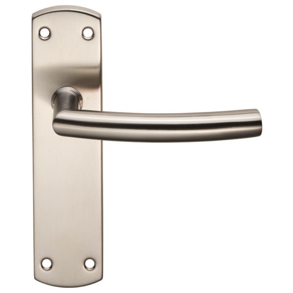 Residential Arched Lever on Latch Backplate
