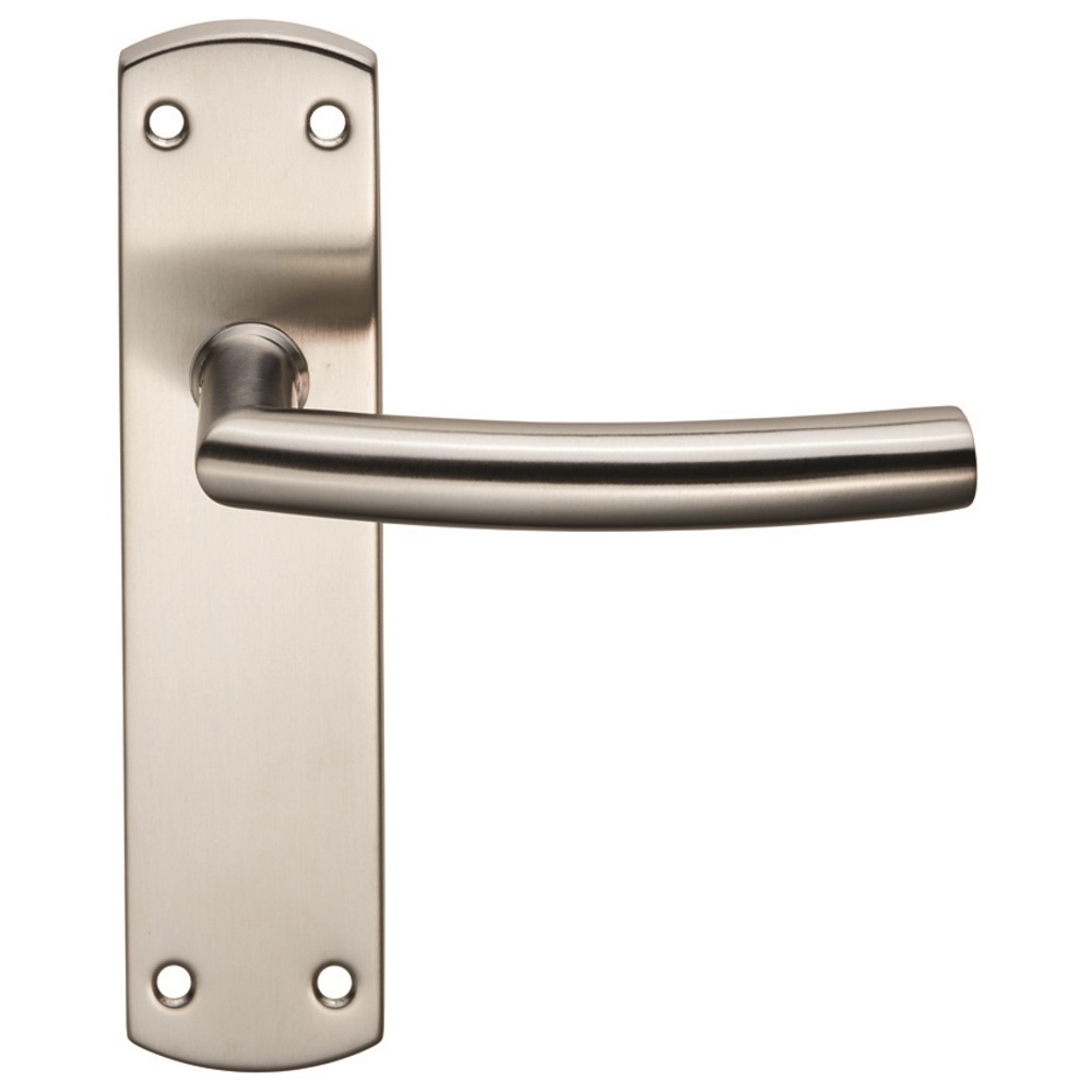 Residential Arched Lever on Latch Backplate - Image 1