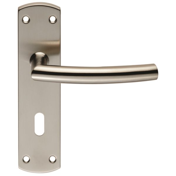 Residential Arched Lever on Lock Backplate