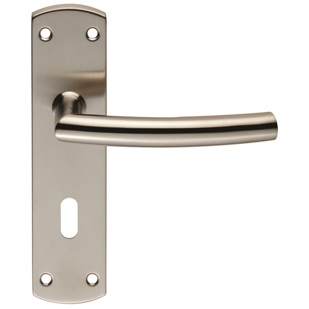 Residential Arched Lever on Lock Backplate - Image 1