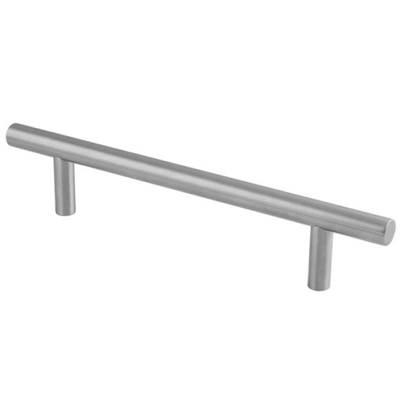 Straight T-Bar Pull Handle Grade 201 - 19mm Dia., 225mm Centres