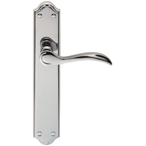 Madrid Lever on Long Latch Backplate