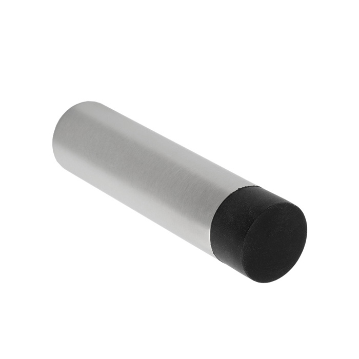 75 X 19Mm - Wall Mounted Door Stop - Concealed Fix-Satin Stainless Steel - Image 1