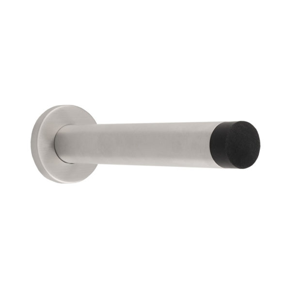 Concealed Fix Wall Mounted Door Stop on Rose-Satin Stainless Steel