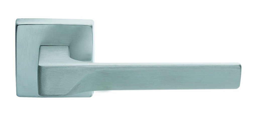 Flash Lever on Square Rose Satin Chrome