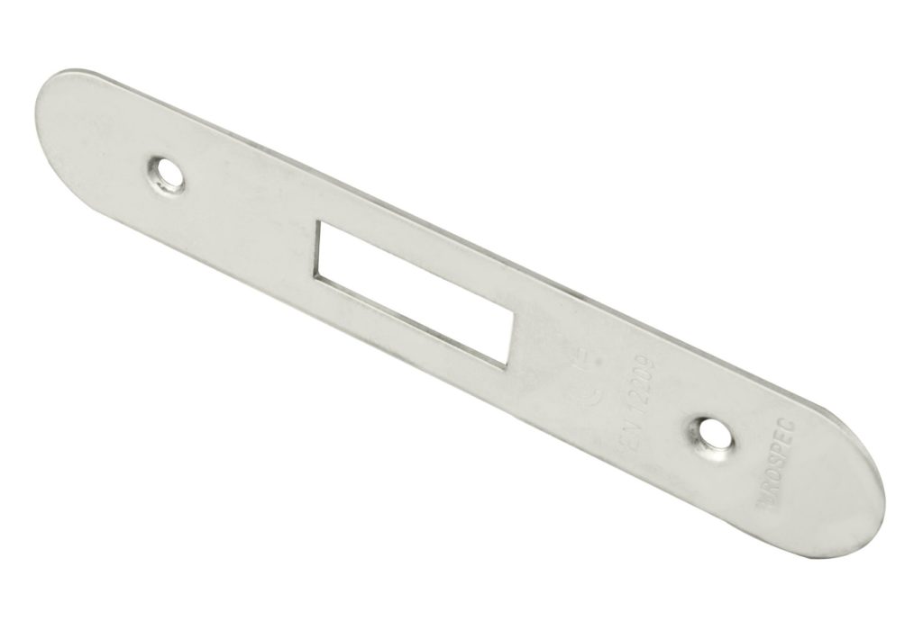 Easi T Forend Strikes & Fixing Pack Deadlocks-Bright Stainless Steel-Radius Forend