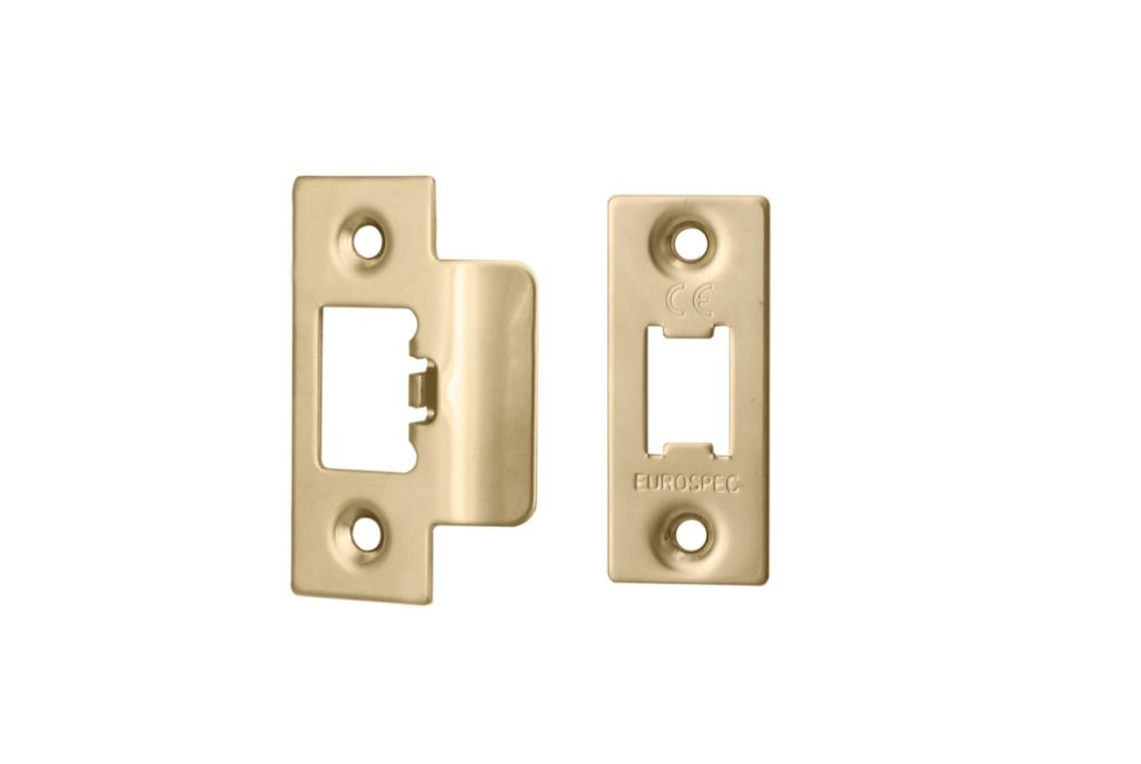 Forend Strike & Fixing Pack To Suit Heavy Duty Tubular Latch-PVD-Square Forend