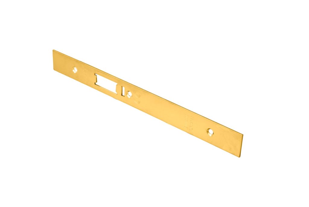 Forend Strike & Fixing Pack To Suit Din Anti Thrust Night Latch-PVD-Square Forend