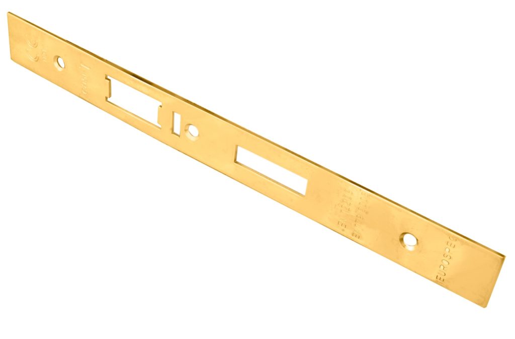 Forend Strike & Fixing Pack To Suit Din Escape Lock-PVD-Square Forend