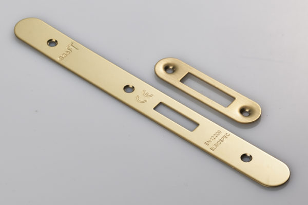 Forend Strike & Fixing Pack To Suit Din Euro Deadlock-PVD-Radius Forend