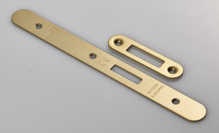 Forend Strike and Fixing Pack to suit Din Euro Deadlock (Security) Radius - Image 1