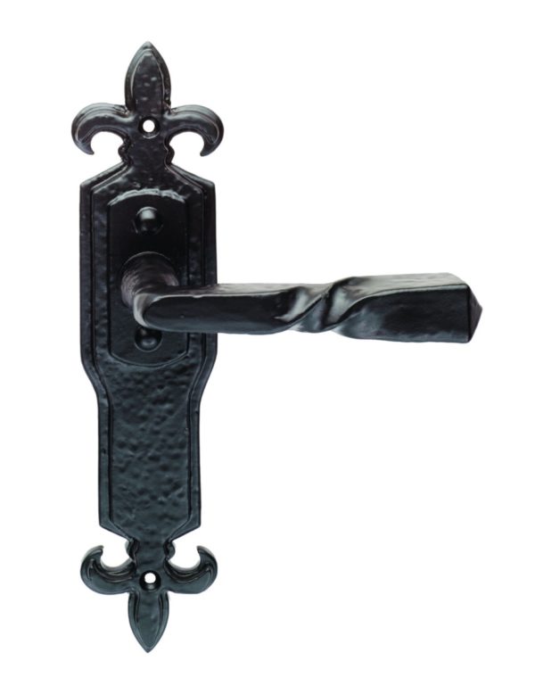 Barley Twist Lever on Gothic Latch Backplate