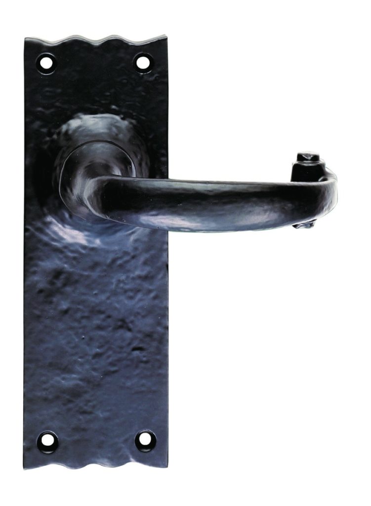 Traditional Lever on Latch Backplate