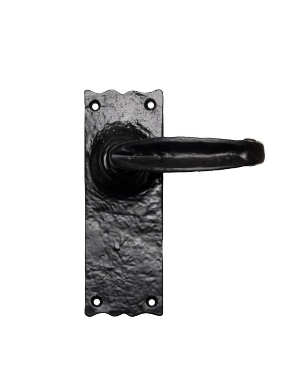 Traditional V Lever on Latch Backplate