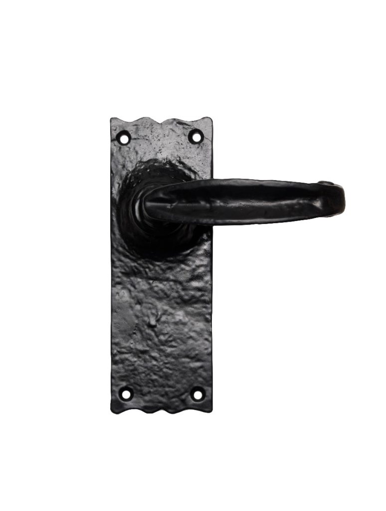 Traditional V Lever on Latch Backplate