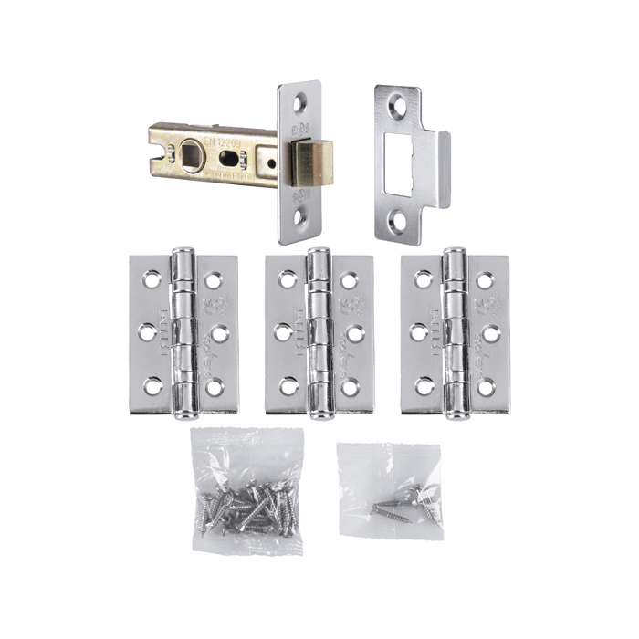 Hinge & Latch Pack-Polished Chrome - Image 1