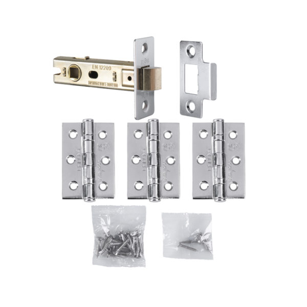 Hinge & Latch Pack-Polished Chrome