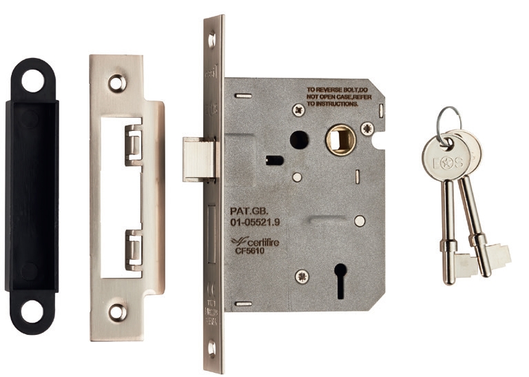 Contract 3 Lever Sashlock 76mm - Image 1