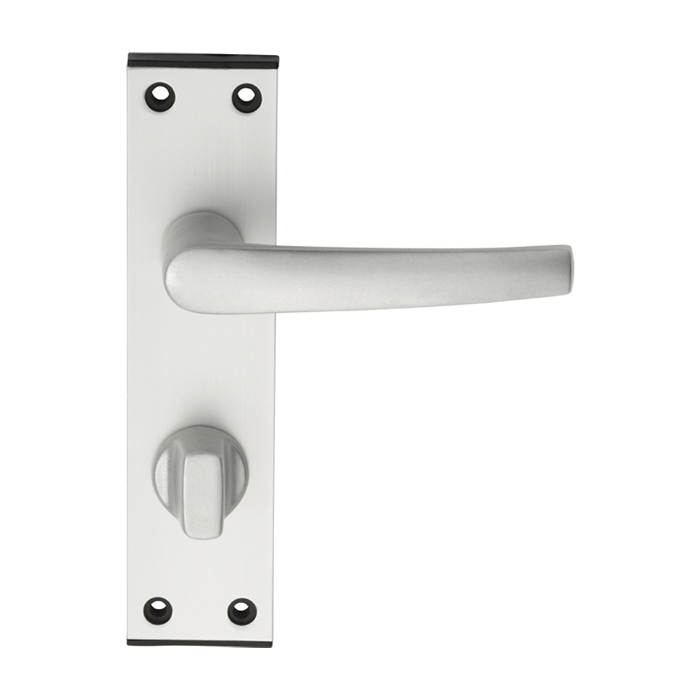 Aluminium MIAL Lever on bathroom / privacy backplate - Image 1