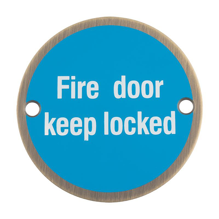 Signage Fire Door - Keep Locked - Image 1