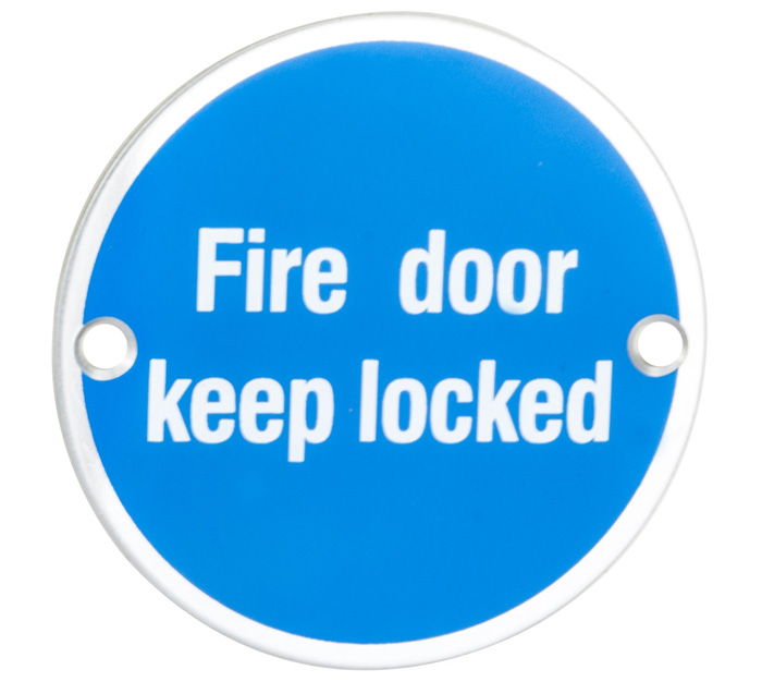 Signage Fire Door - Keep Locked - Image 1