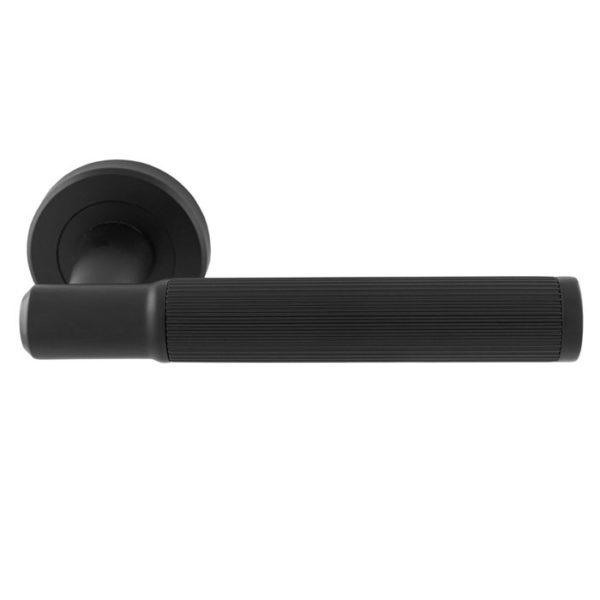 Image Lines Lever On rose Matt Black