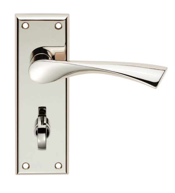 Venti Lever on Bathroom Backplate