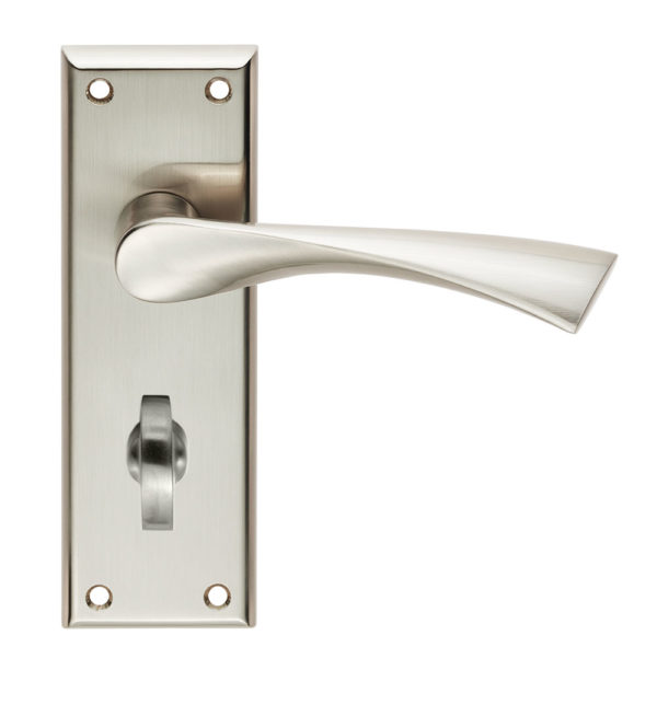 Venti Lever on Bathroom Backplate