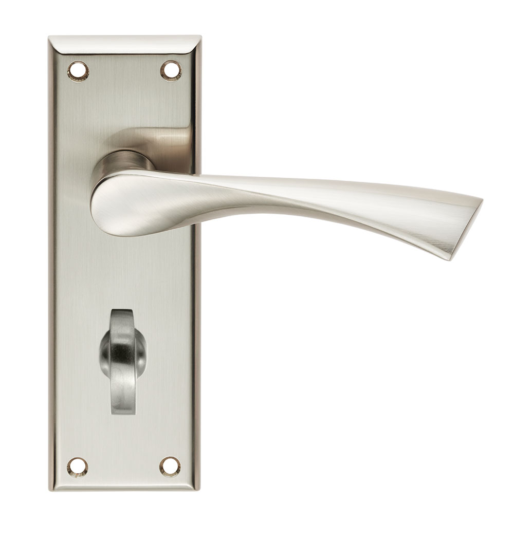 Venti Lever on Bathroom Backplate - Image 1