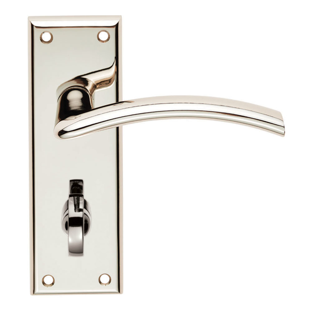 Trenta Lever on Bathroom Backplate
