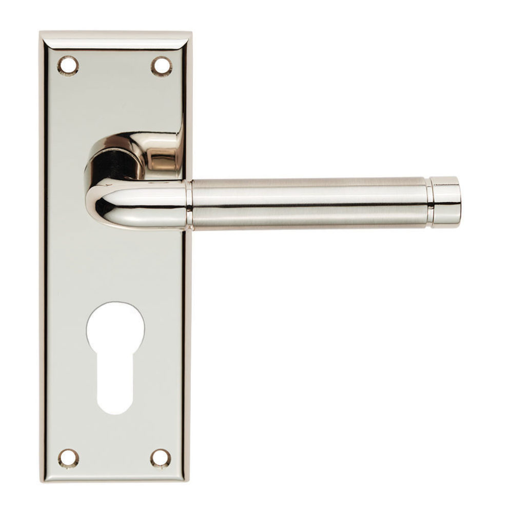 Quaranta Lever on Euro Lock Backplate