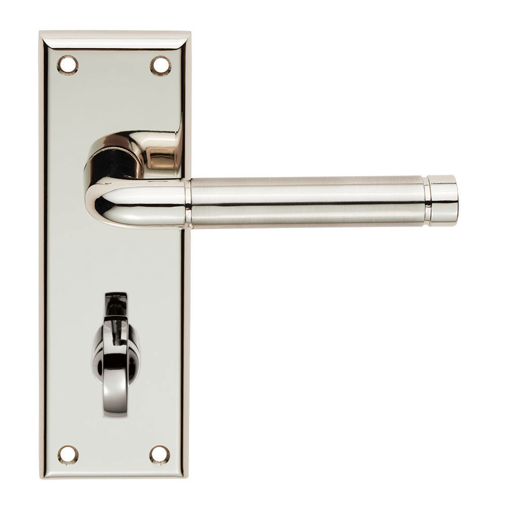 Quaranta Lever on Bathroom Backplate - Image 1