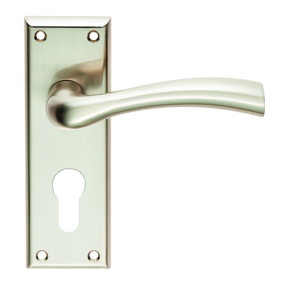 Cinquanta Lever on Euro Lock Backplate