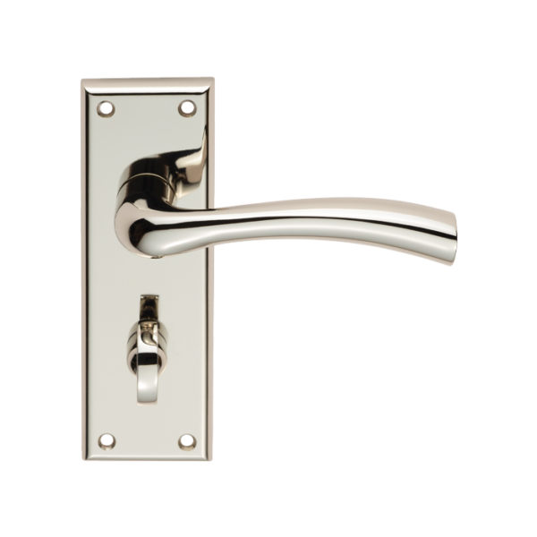 Cinquanta Lever on Bathroom Backplate