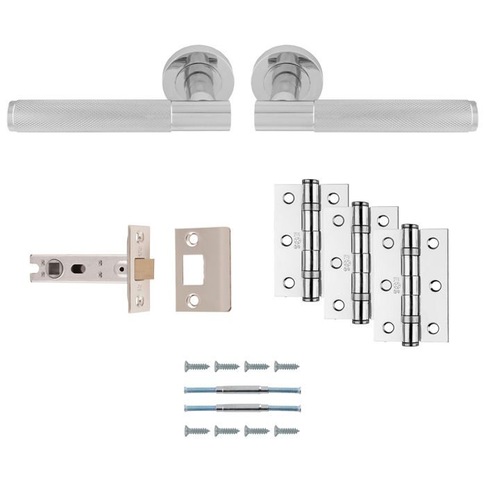 Lagos Latch Pack - Ultimate Door Pack - Polished Chrome - Image 1